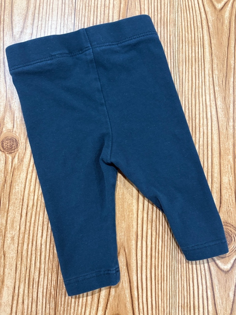 7/$20 Joe Fresh Solid Navy Stretch Knit Leggings 0-3 Months Cotton